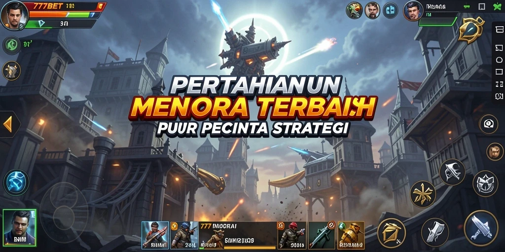 Tampilan gameplay menegangkan saat bertahan dari serangan musuh.