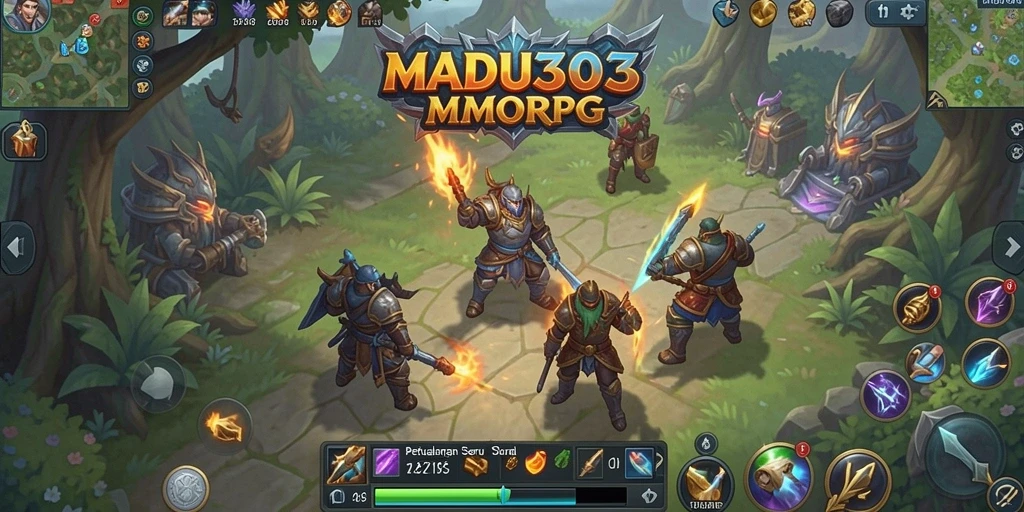 Tampilan screenshot MADU303 yang menampilkan aksi seru dalam permainan MMORPG.