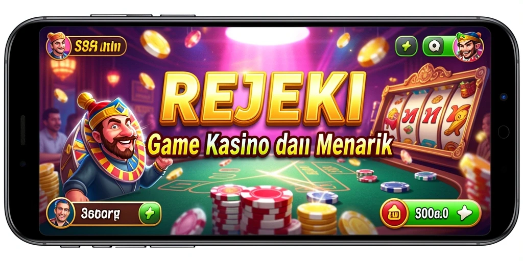 Screenshot gameplay REJEKI menampilkan momen seru di permainan Kasino.