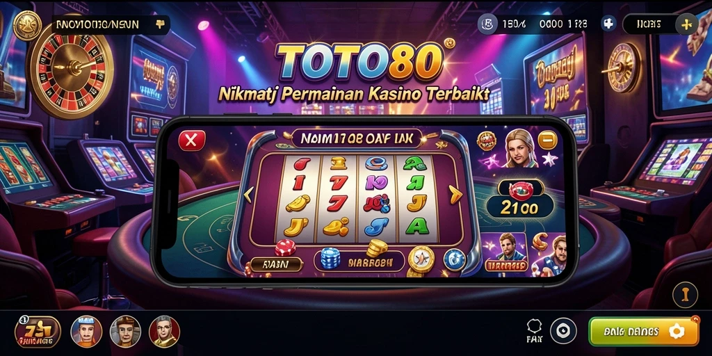 Screenshot gameplay TOTO80 dengan tema Kasino yang menarik.