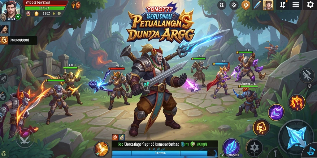 Screenshot menampilkan aksi gameplay seru di dunia YONO777.